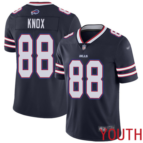Youth Buffalo Bills #88 Dawson Knox Limited Navy Blue Inverted Legend NFL Jersey